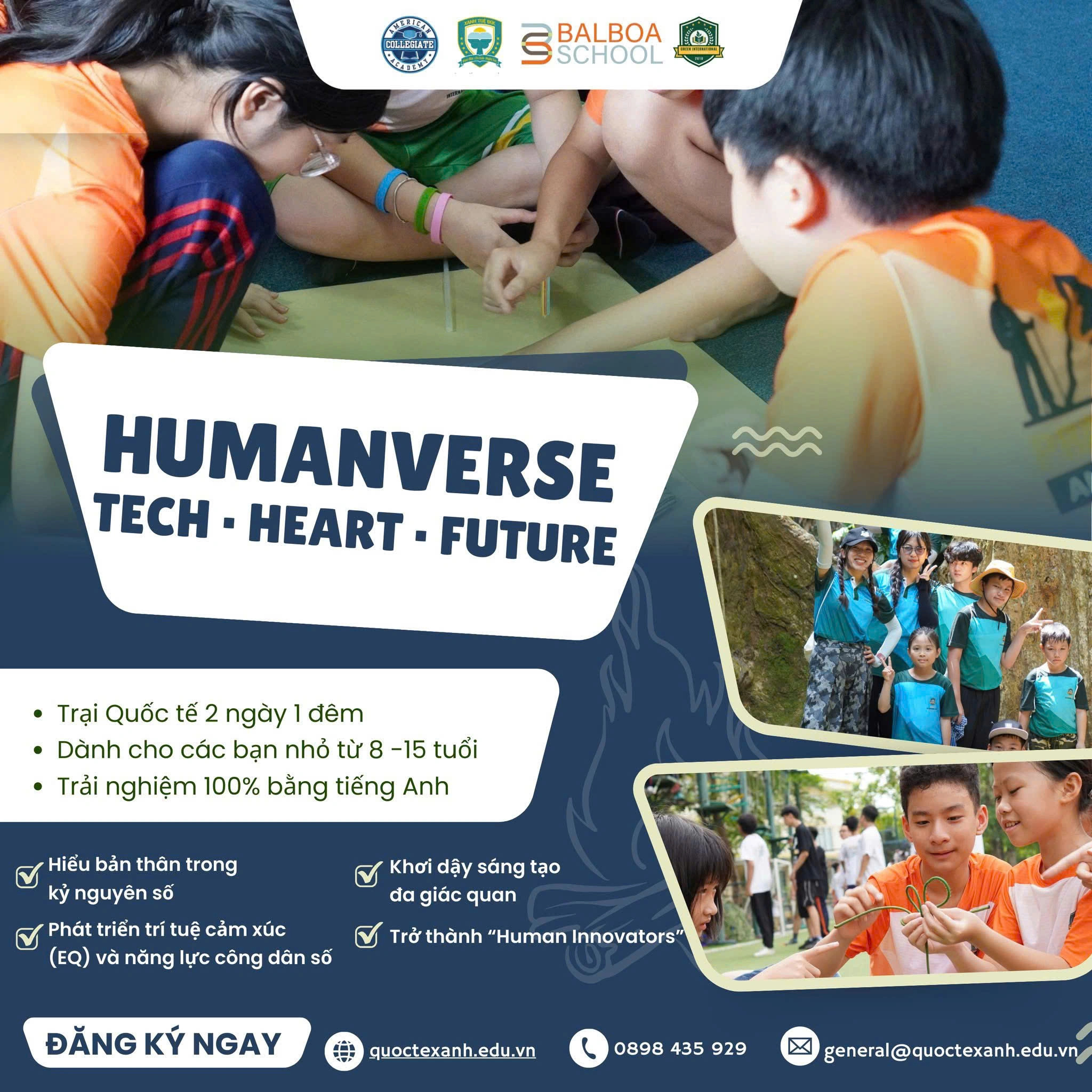 TRẠI ĐÔNG 2025 – HUMANVERSE: 4 TRỤ NỘI DUNG GIÚP HỌC SINH BỨT PHÁ TRONG KỶ NGUYÊN SỐ